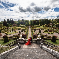 Pre Wedding Session at Drummond Castle gardens in Scotland | Emma & Hamish