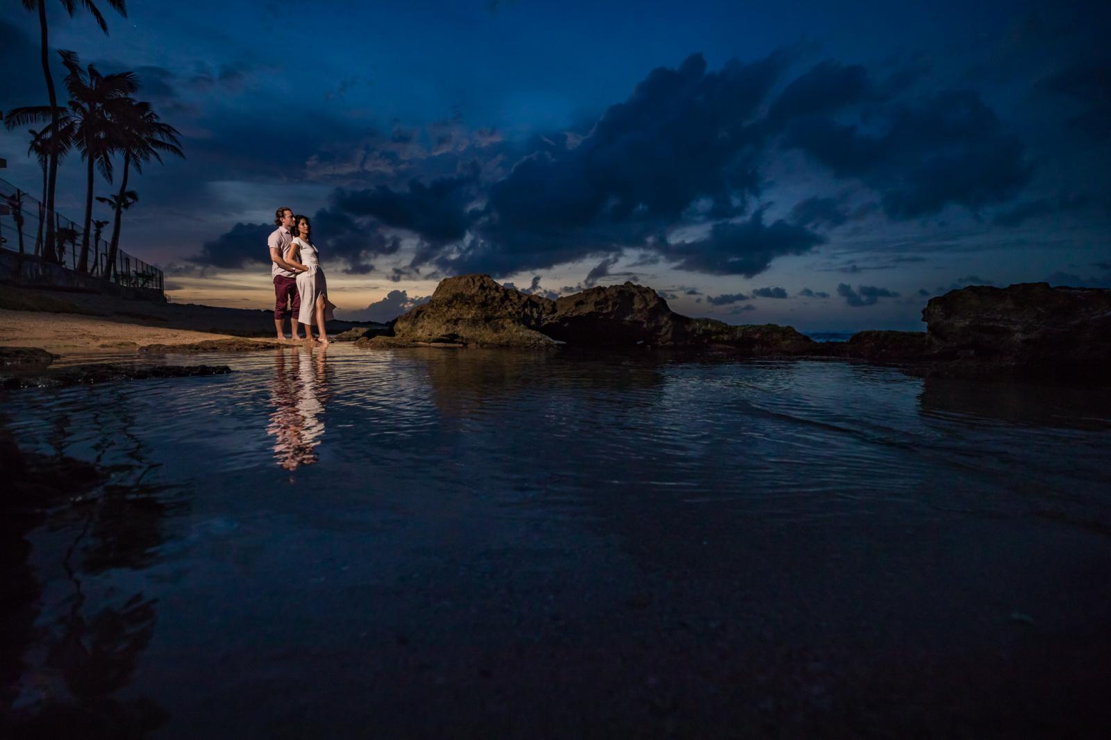 Loveshoot strand San Juan ondergaande zon