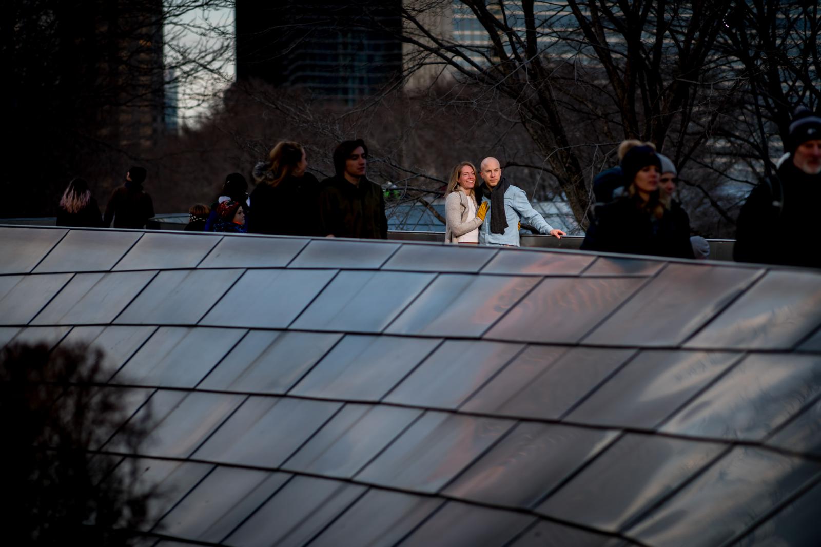 Destination Loveshoot Millenium Park Chicago Kerst