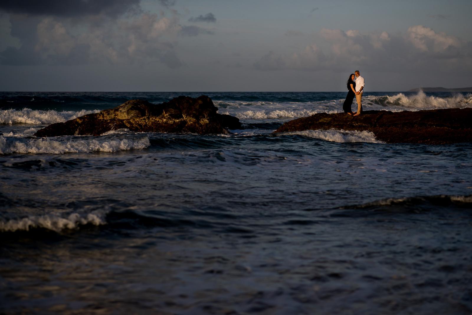 Destination sunset verlovingshoot shoot bij het strand