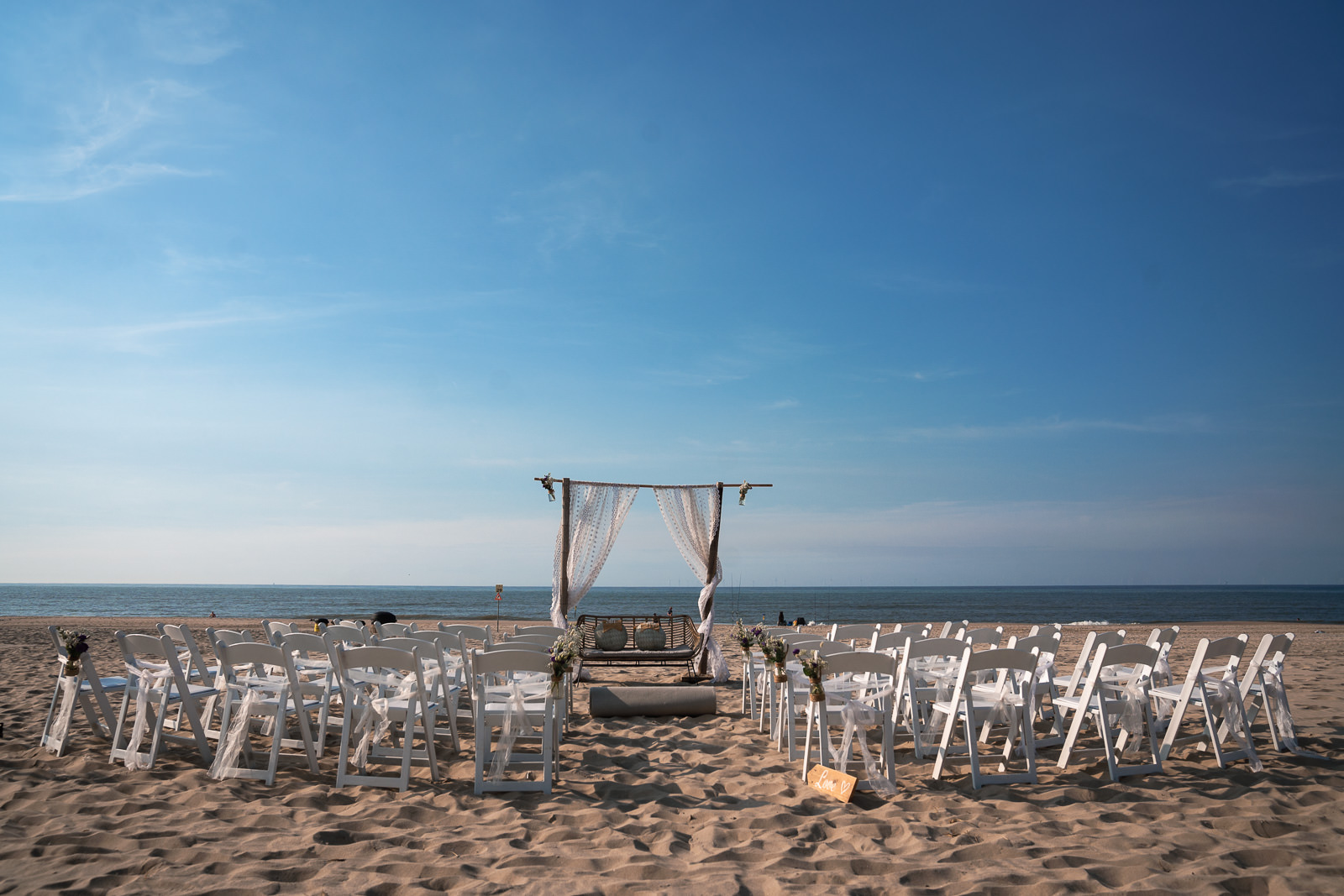 Ceremony setup Intimate Beach Wedding Photographer