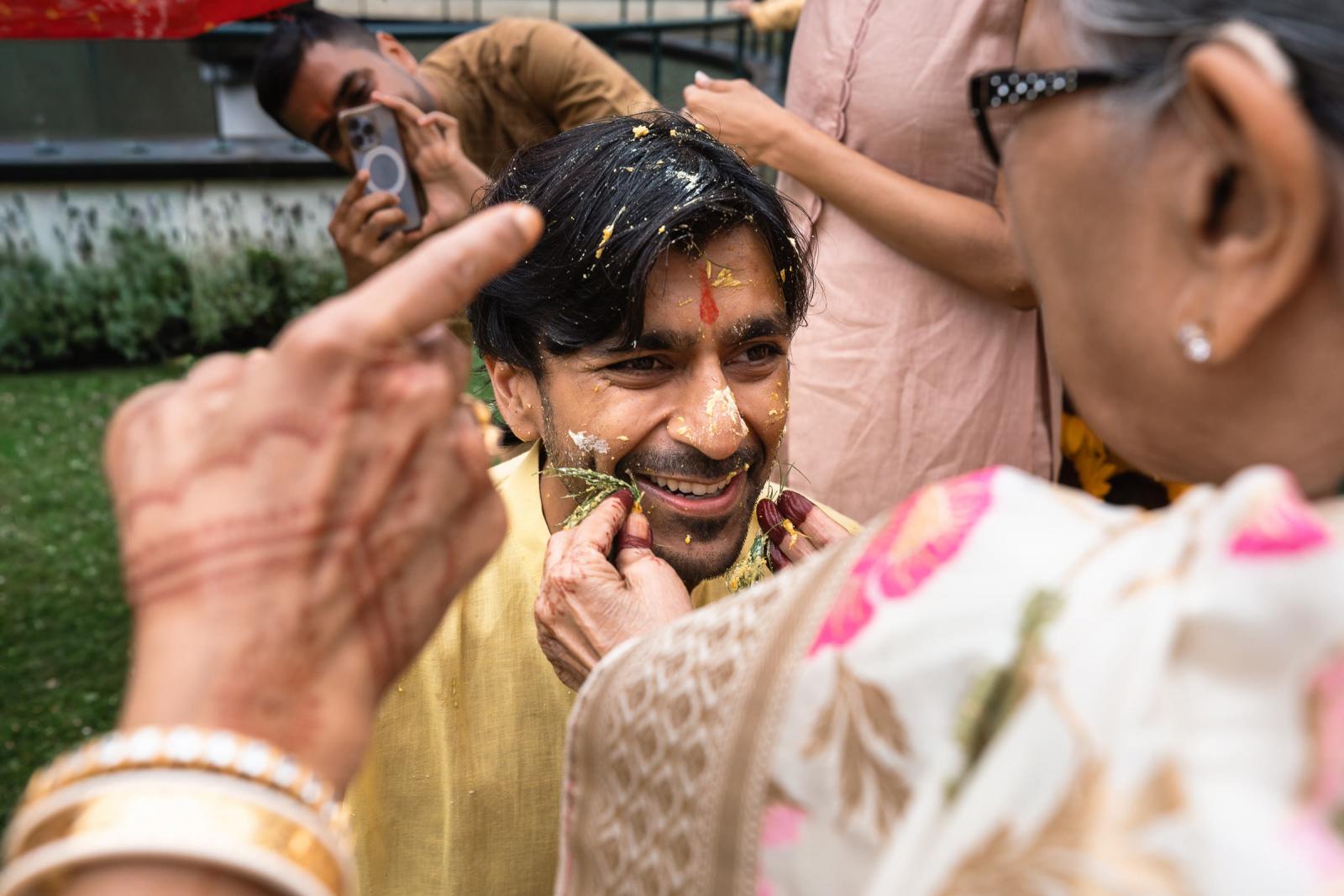 Indiase Haldi ceremonie op terras van Landgoed Duin en Kruidberg