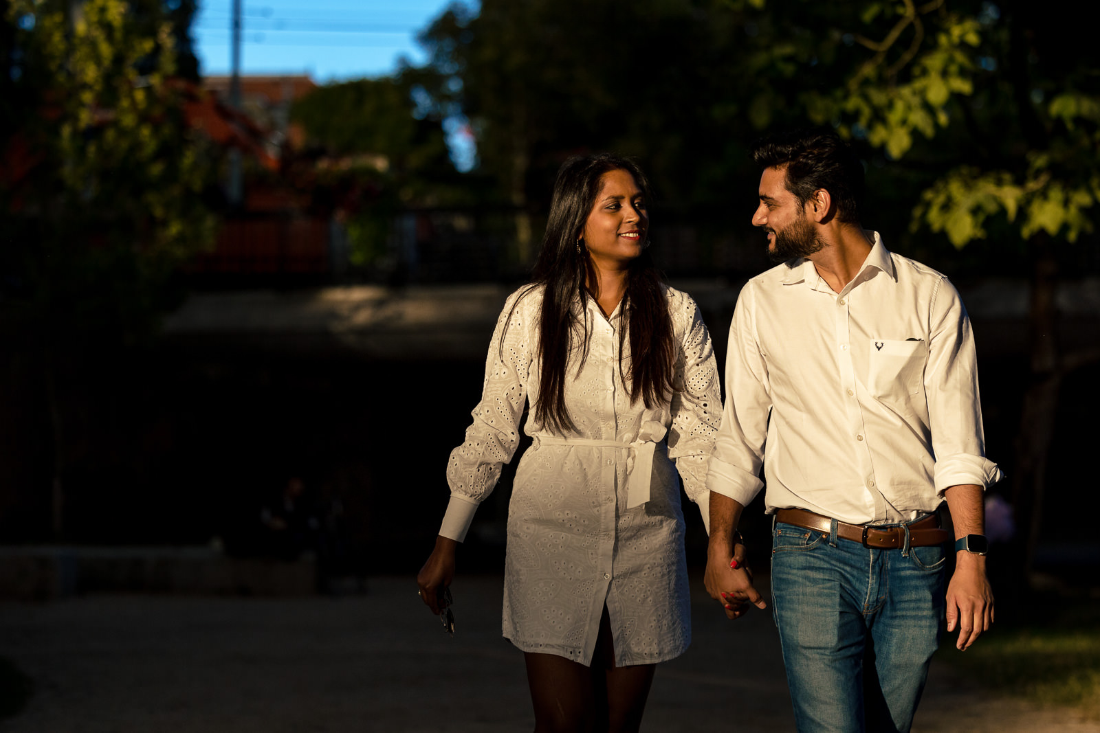 Zonsondergang loveshoot in Vondelpark Amsterdam Trouwfotograaf Amsterdam Paco van Leeuwen