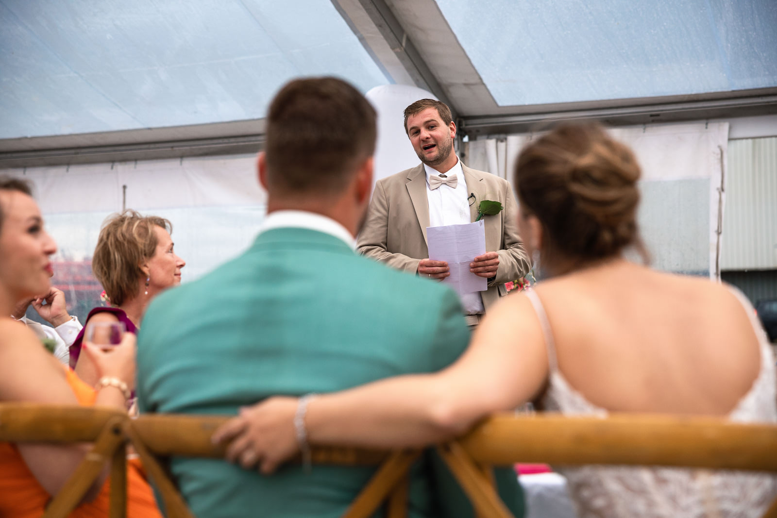 Speech van de getuige van de bruidegom door Trouwfotograaf Almere
