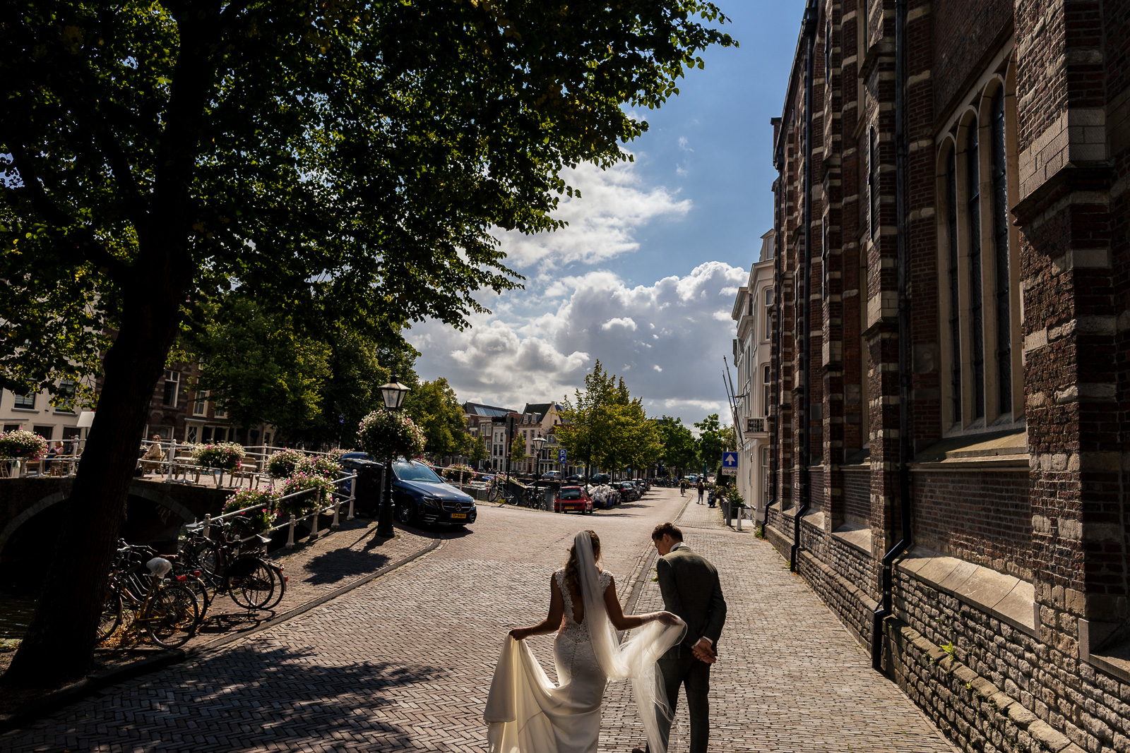 Trouwfotograaf Leiden Stad Fotoshoot bruidspaar