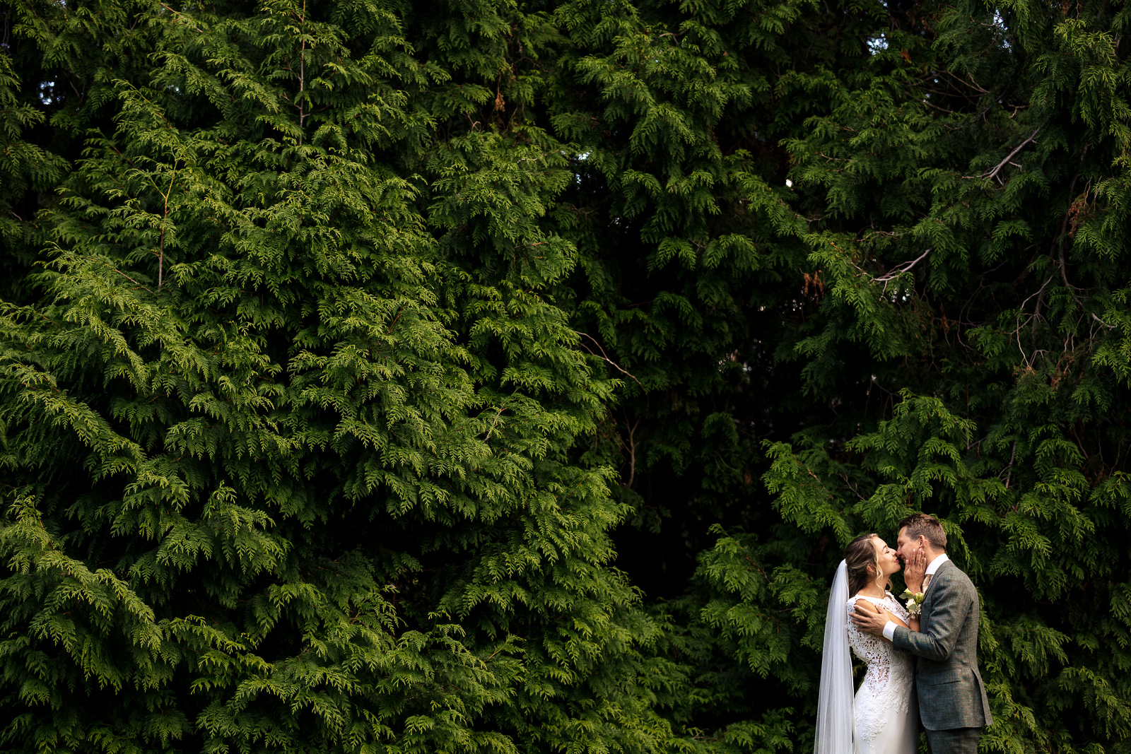 Trouwfotograaf Leiden Fotoshoot bruidspaar in Hortus Botanicus Leiden