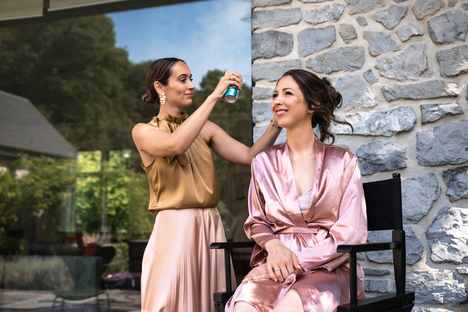 Destination Wedding La Carriere Ardennen Belgie Haar en Make-up door Haren by Maren