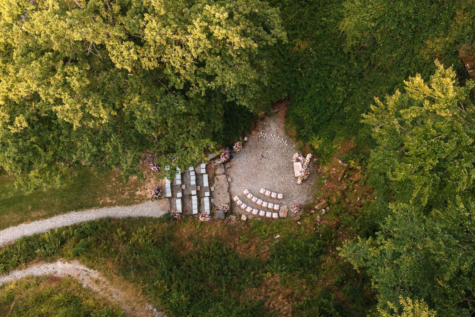 Ceremonie plek Destination Wedding La Carriere Ardennen Belgie 