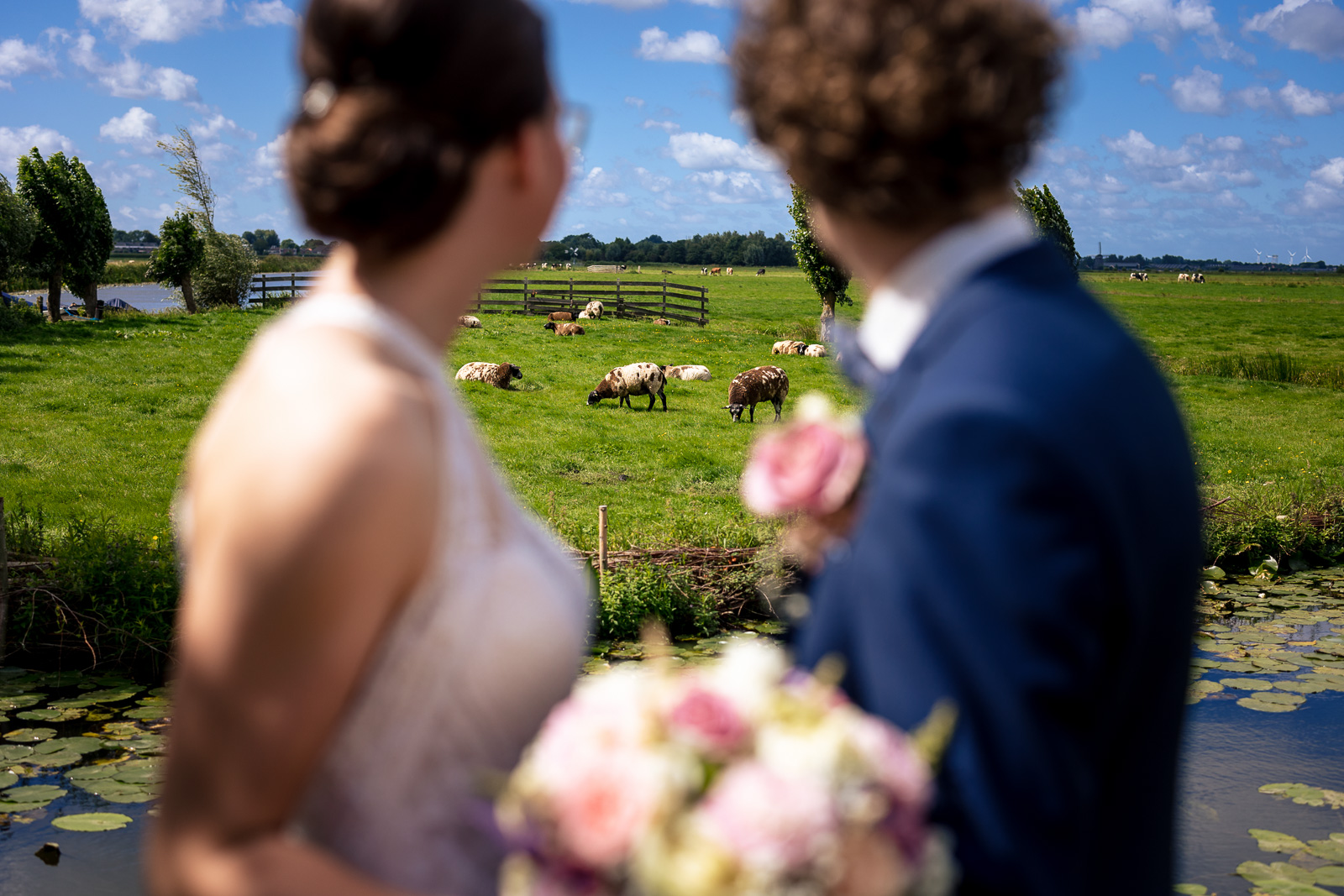 Landelijke trouwfotoshoot Trouwfotograaf Nieuwkoop