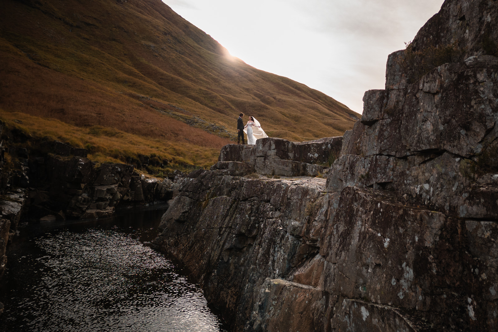 Highlands Wedding Photographer Scotland Sunset shoot