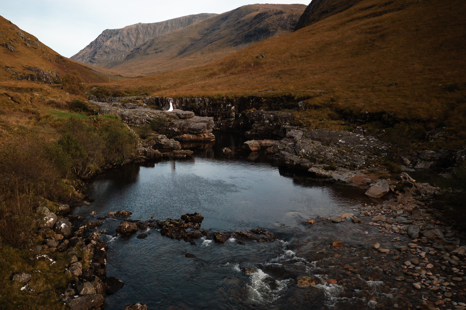 Wedding photographer Highlands Scotland Glencoe Drone shot