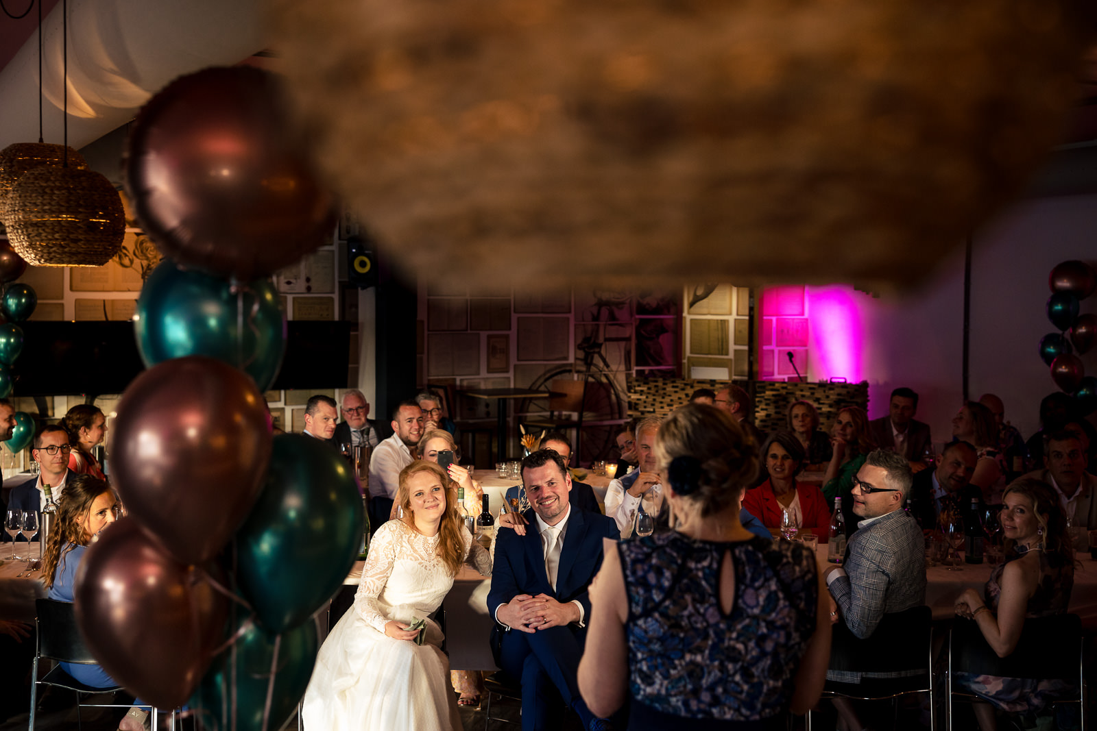 Speech moment beste vriendin van de bruid tijdens diner bij Bleyenberg Den Haag