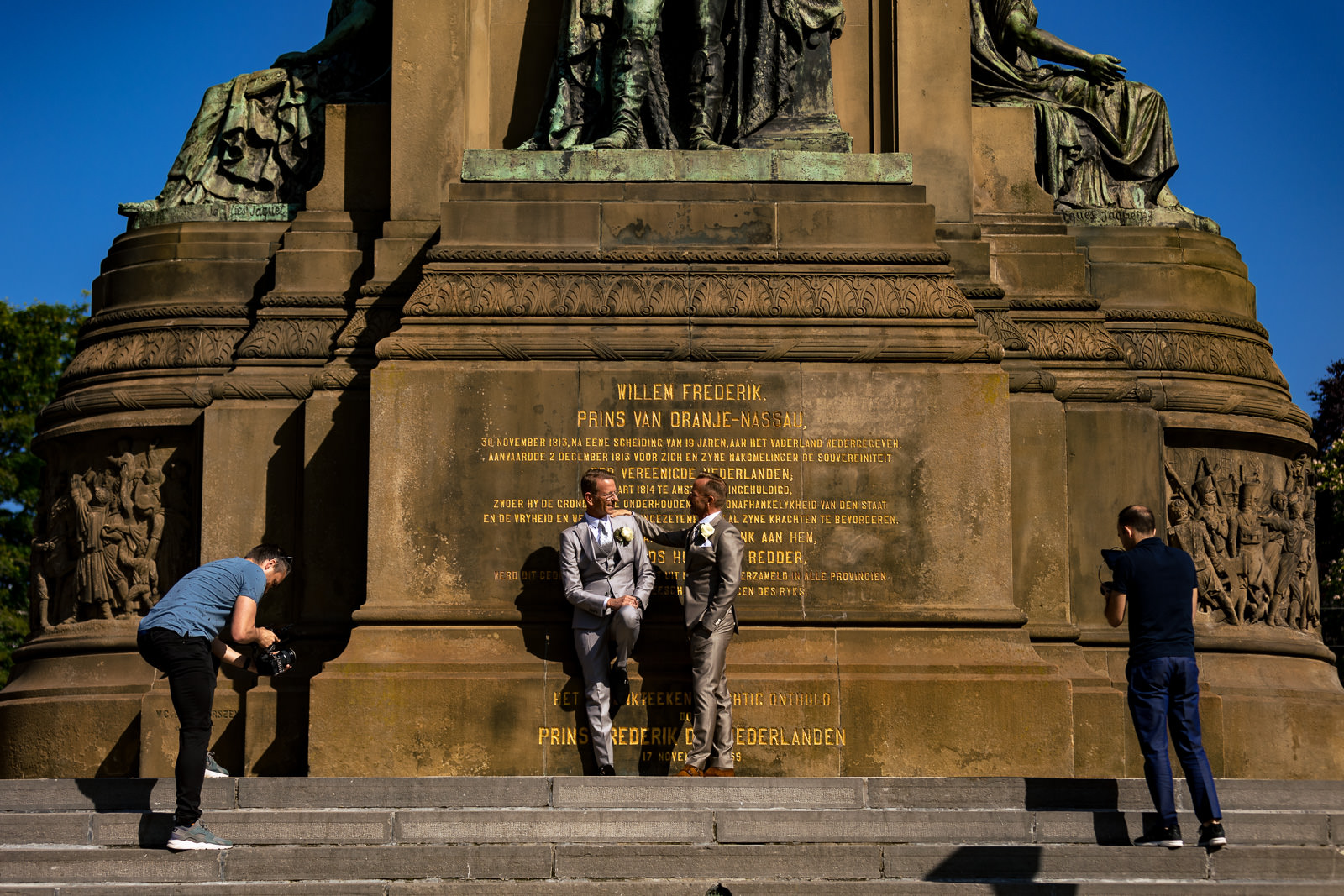 Trouwfotograaf Homo Huwelijk Den Haag Fotoshoot Plein 1813