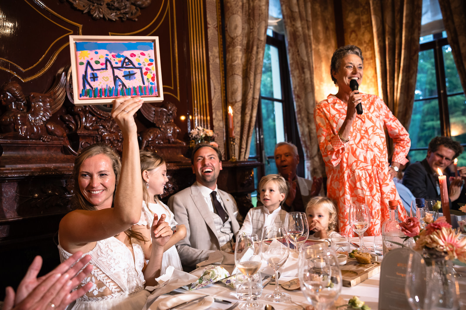 Diner speech van moeder bij Kasteel Oud Poelgeest 