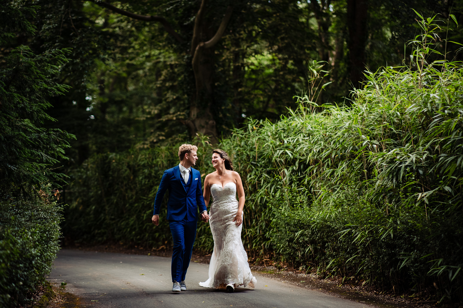 kasteel fotoshoot met bruidspaar