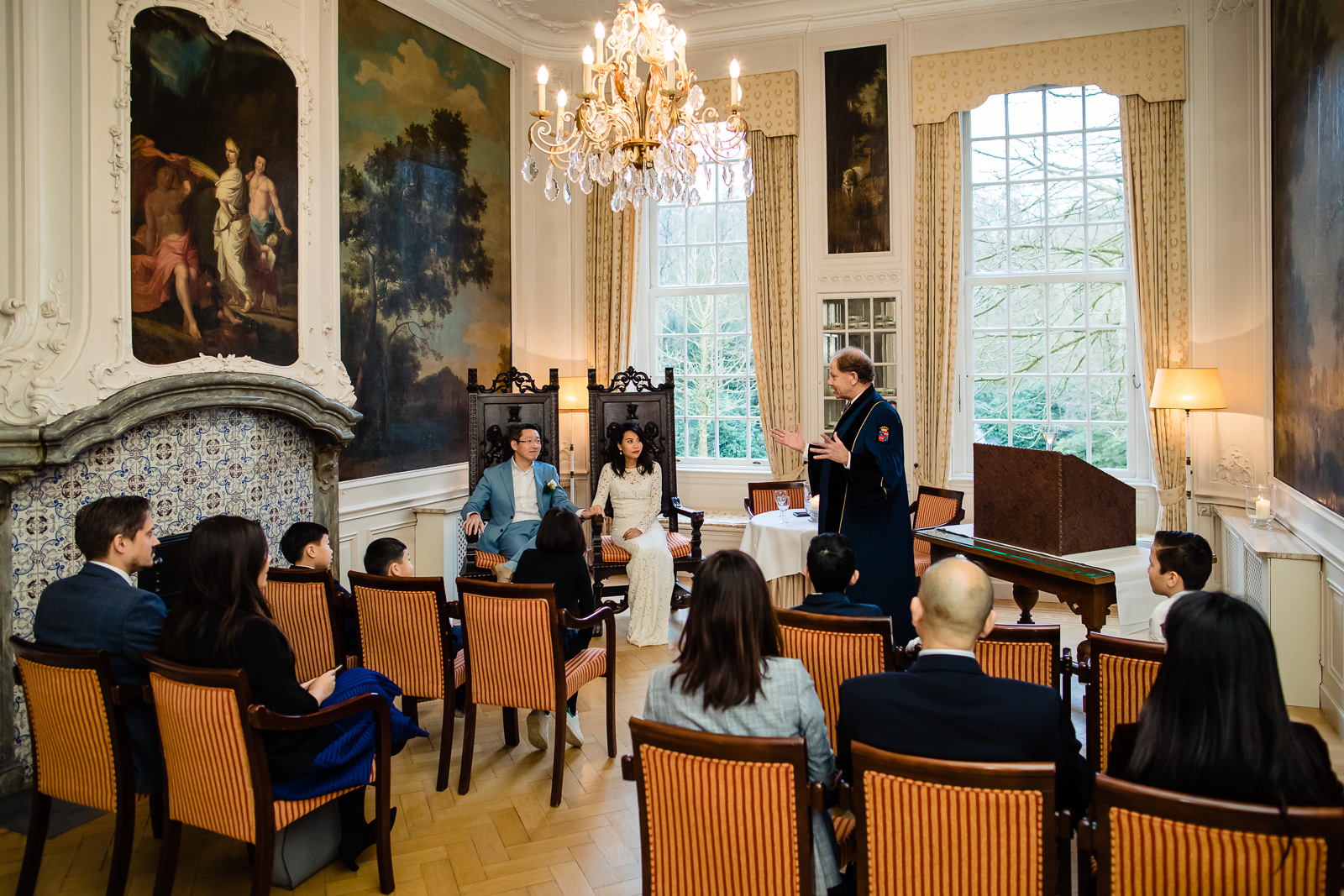 Trouwfotograaf bij Chinese bruiloft kasteel de wittenburg Wassenaar