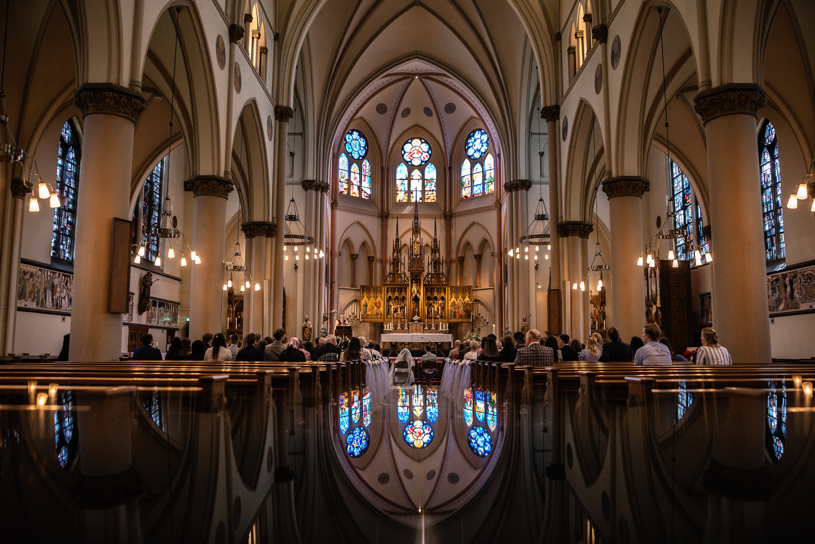 Kerkelijke trouwceremonie trouwfotograaf Arendshoeve Aalsmeer