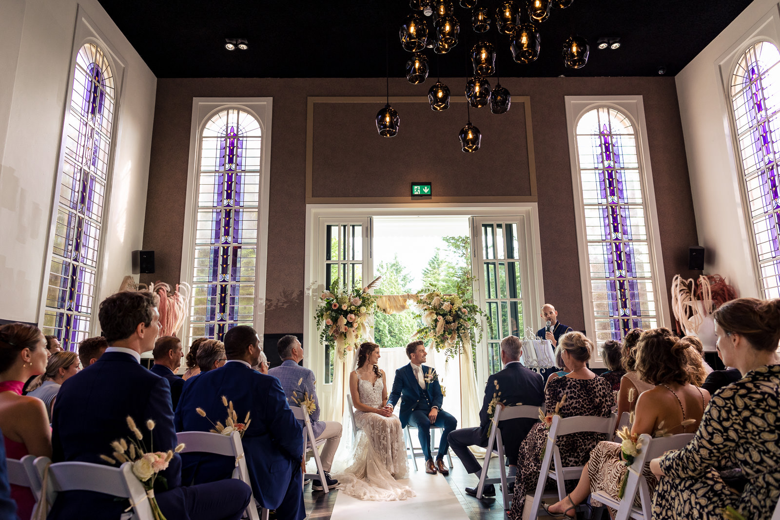 Trouwfotograaf Amsterdam ceremonie bij Wester Villa