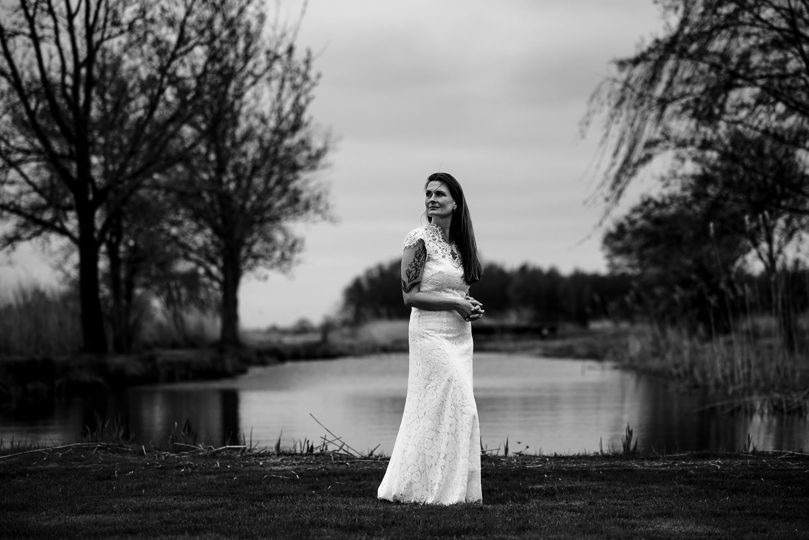 Trouwfotograaf Leeuwarden Friesland bruid portret