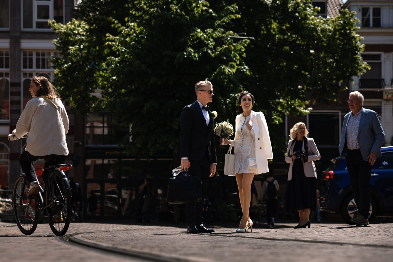 Wedding photographer The Hague family at grote kerk