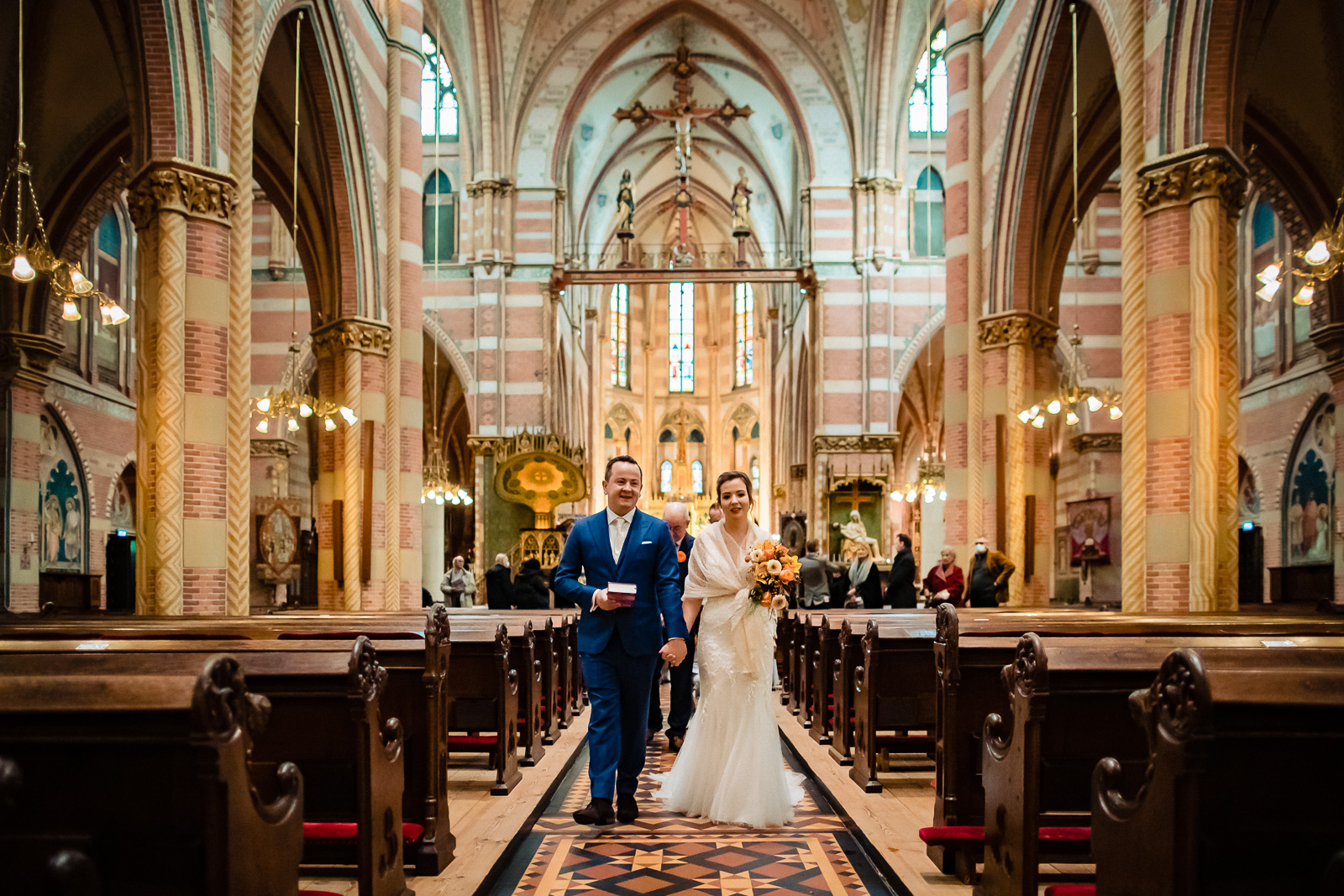 Trouwceremonie RK Parochie Maria Sterre der Zee Trouwfotograaf Den Haag