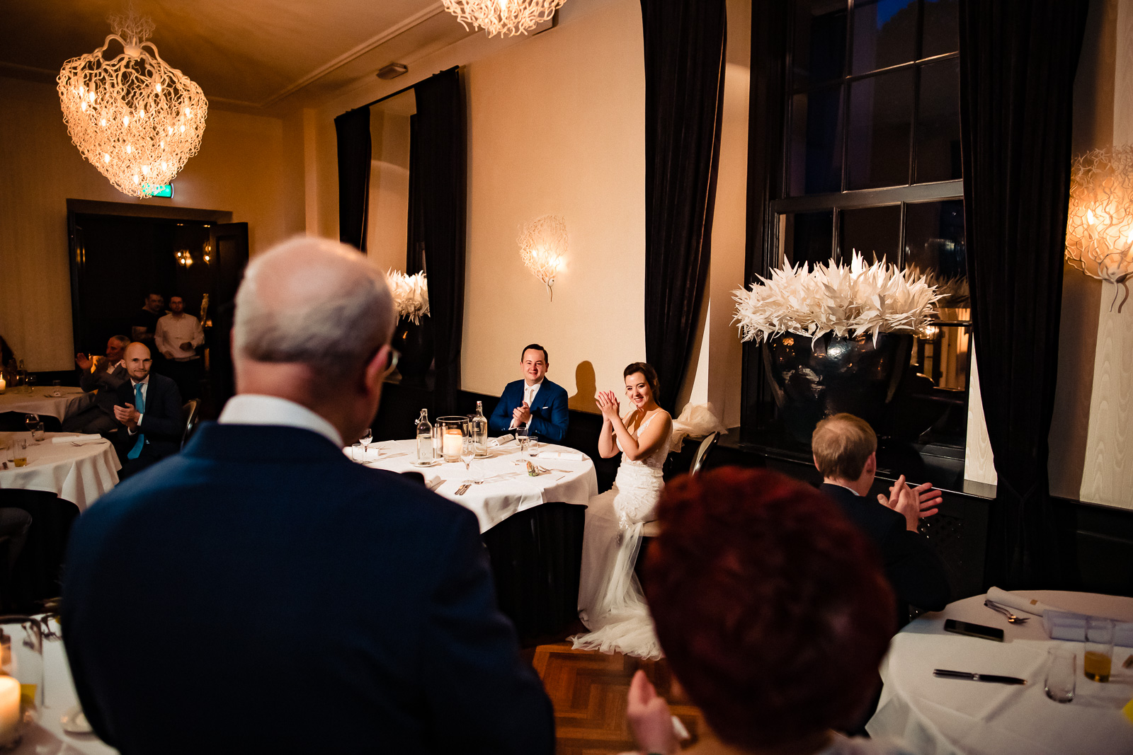 Diner speech bij landgoed te werve rijswijk trouwfotograaf den haag