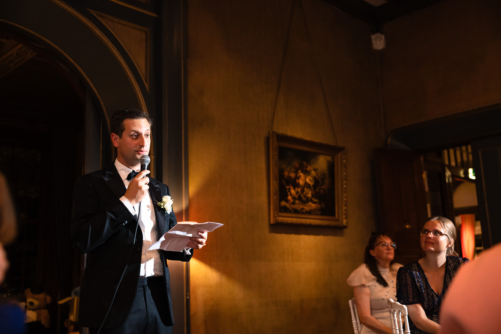 Diner speech van goede vriend bij kasteel de Wittenburg in Wassenaar