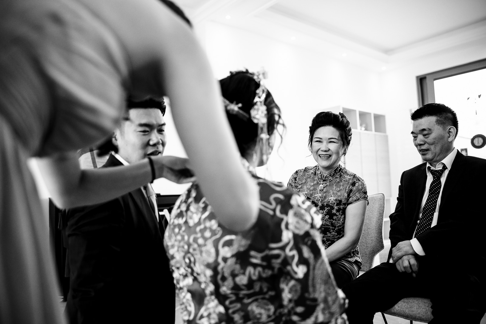 Trouwfotograaf Chinese bruiloft thee ceremonie