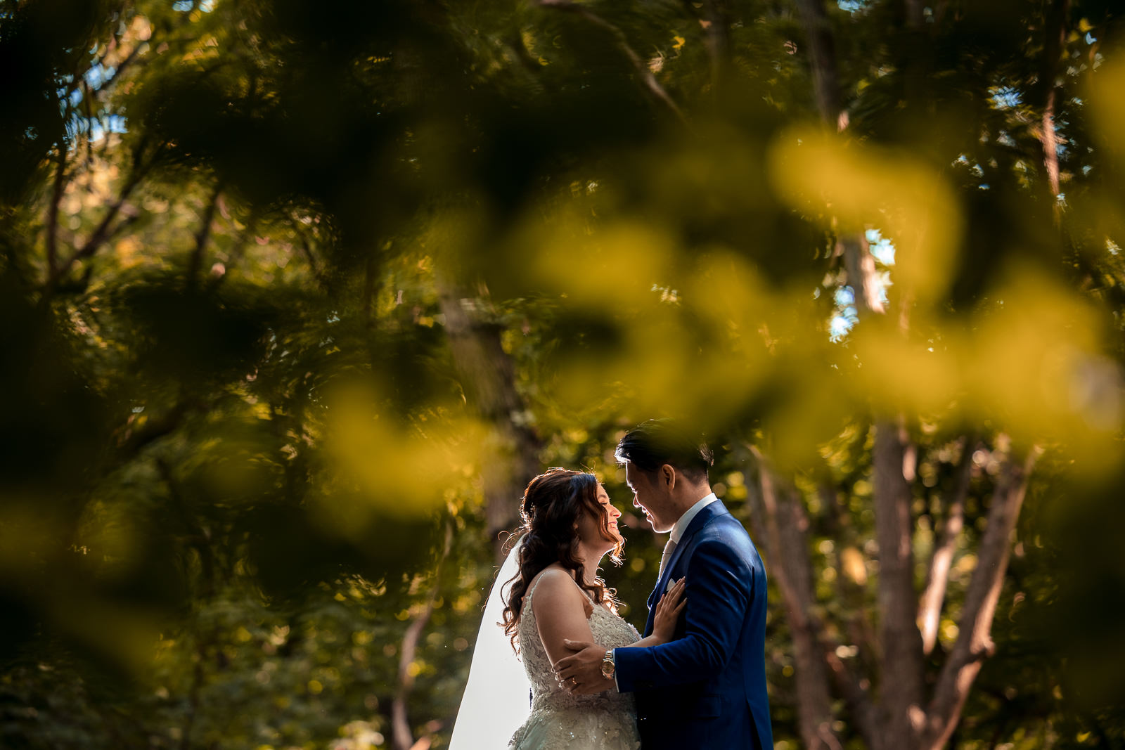 Trouwfotograaf Chinese bruiloft fotoshoot tijdens de herfst