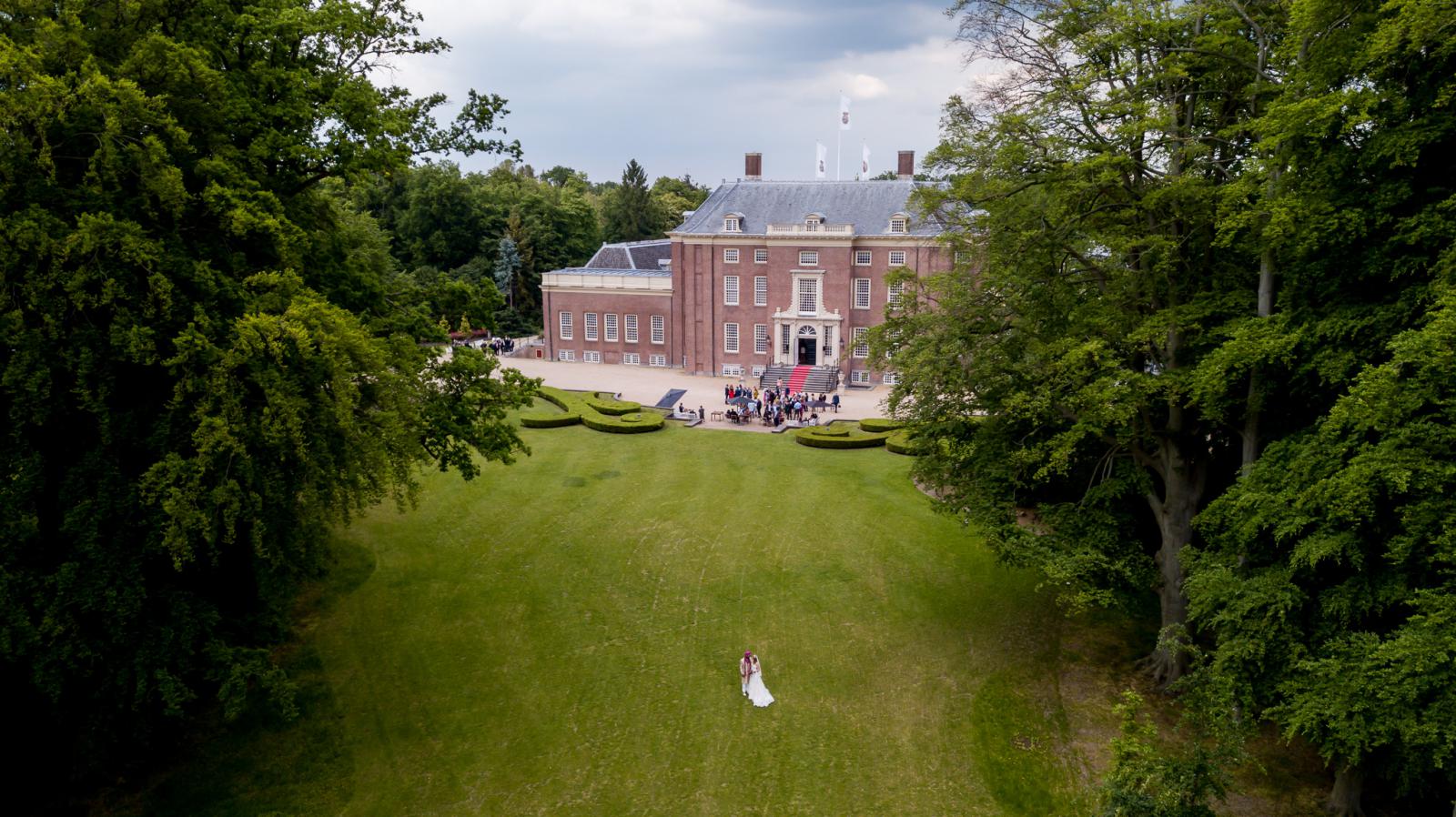 Bruidspaar Drone Shot Slot Zeist