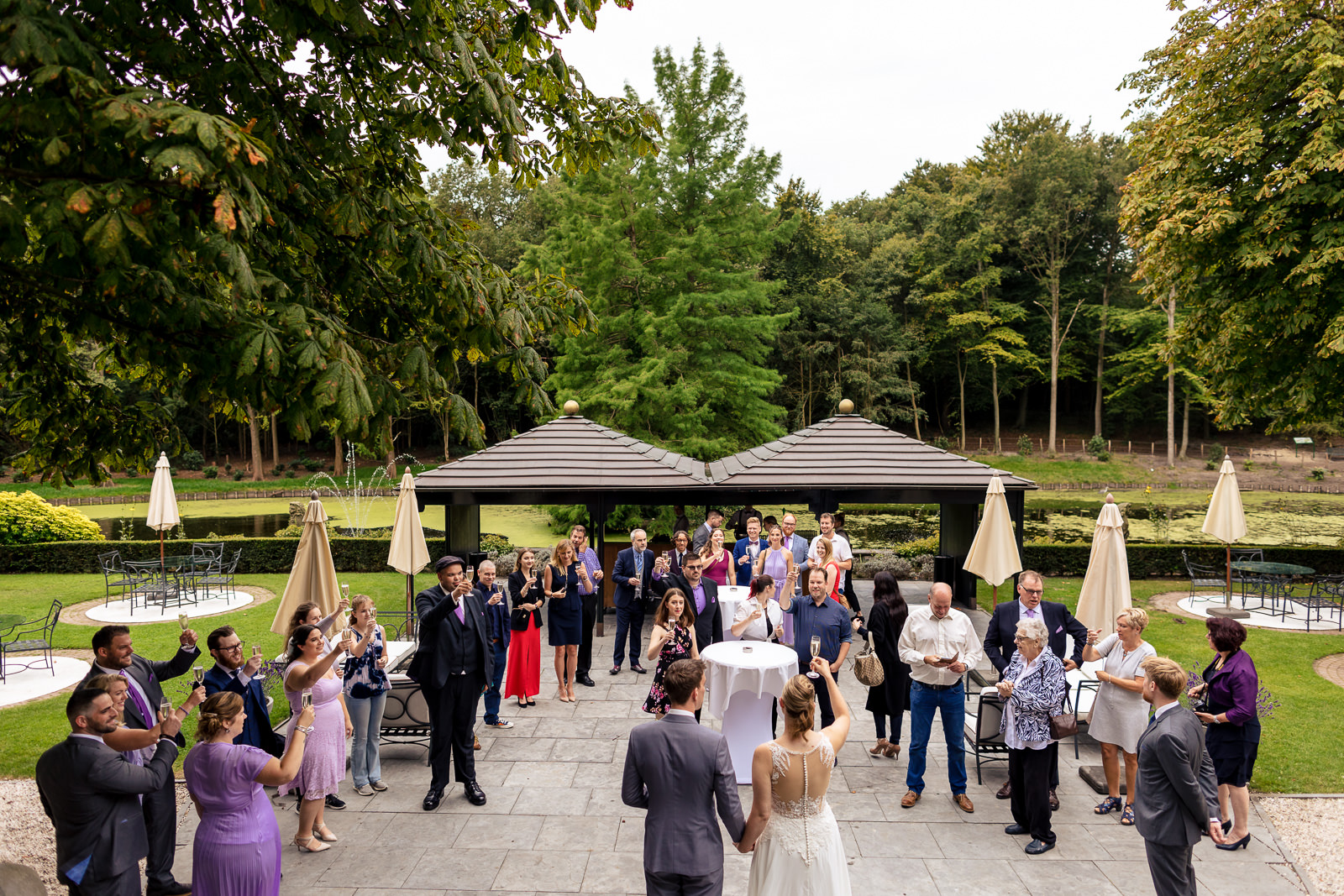 wedding reception toast by wedding photographer The Hague