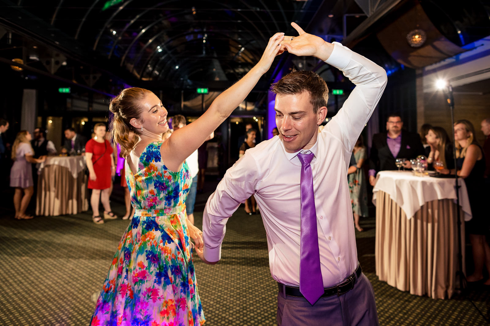 wedding party couple by wedding photographer The Hague